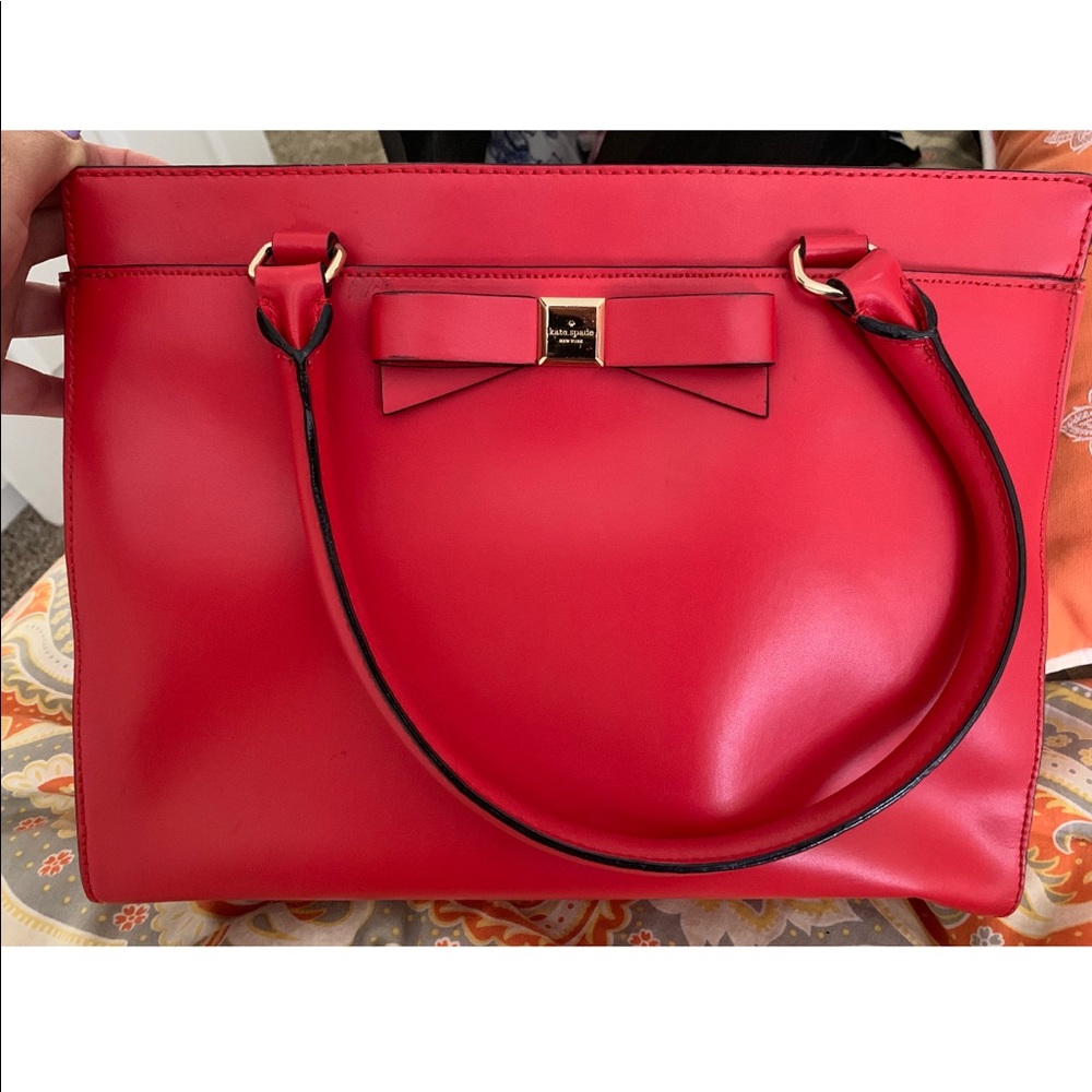 Red kate spade purse